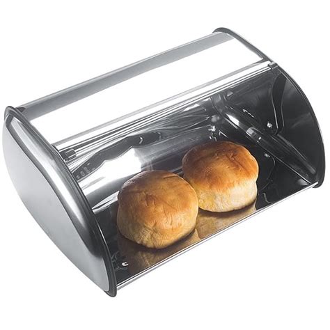 great bread boxes brushed steel two tier|best plastic bread boxes.